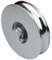 DOJA Industrial | Ruote Cancello Scorrevole | 1 Pezzo | Misure: 100 x 20 | Ruota per Porta con Scanalatura Singola su Binario di Guida | Uso: Porte, Mobili, Garage, Finestre