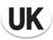 UK Oval Sticker for Cars, Vans, Trucks - Self-adhesive UK sticker - UK Car Stickers for Europe - SIGNS247®