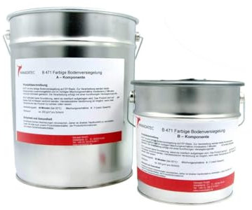 MANADATEC 2k Epoxidharz Bodenbeschichtung 10kg I RAL 5014 Taubenblau I Lösemittelfrei, Umweltfreundlich & Geruchsneutral I Beschichtung für Garagen- & Kellerböden I Hohe Schlagfestigkeit