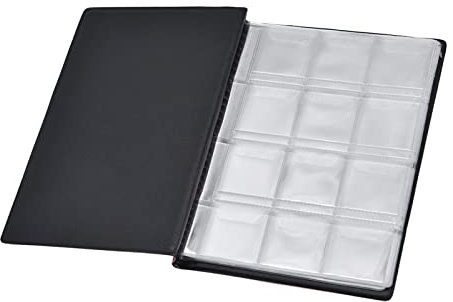 Münzalbum Münzsammler Taschenalbum mit 120 Taschen,wasserdichte Münzsammlungs Halter Organizer Buchhülle Münz Album, Münzsammelalbum für Meisten Münzen(rot)