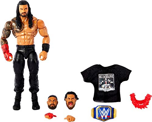 Mattel Ultimate Edition Roman Reigns 15,2 cm Actionfigur zum Sammeln mit austauschbarem Kopf, austauschbaren Händen und universeller Meisterschaft, für Kinder ab 8 Jahren