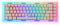 EPOMAKER TK68 65% Dichtung Acryl Hot Swappable 2.4Ghz/Bluetooth 5.0/USB-C Wired Wireless Gaming Keyboard mit RGB-Hintergrundbeleuchtung, Translucent Pudding Tastenkappen für Büro/Home/Win/Mac