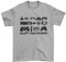 Galaxy Tees Mens Select Your Weapon Retro Gaming Controllers T Shirt Gaming Classic Gift Idea Top Short Sleeved Silver Melange 3XL