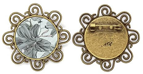 Broche fleur de lys pour filles, M