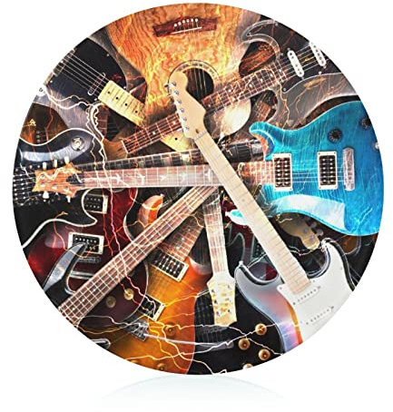 Planche à découper et à servir décorative en forme de guitare - Longue durée - Passe au lave-vaisselle - 20 cm