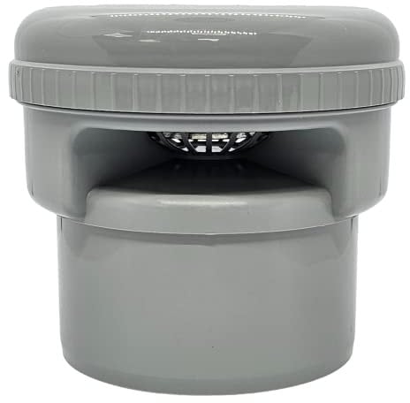 Duraplast UK™ Air Admittance Valve 110mm Light Grey- Universal Vent Pipe Valve for Push Fit & Solvent Weld Systems - Durable, Maintenance-Free, and Easy to Install - Prevents Sewer Gas Backflow