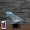SUPERHONGJIHAO Nachtlicht für Kinder, 3D-Skateboard-LED-Lampe mit Fernbedienung, 16 Farbwechsel Geburtstagsgeschenk für Kinder
