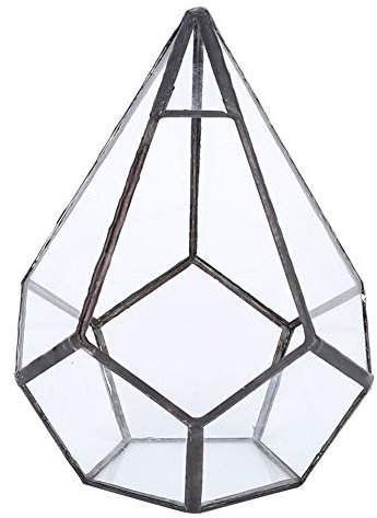 Geometrischer Mini-Glas-Terrarium-Behälter, Glas-Blumentopf, Tisch-Behälter, Geometrischer Glas-Pflanzgefäß, Geometrische Form, Blumentopf, Glas-Pflanzen-Pflanzgefäß, Sukkulenten-Behälter-Dekoration