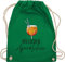 Turnbeutel Rucksack - Karneval & Fasching - Taschen - Hallöchen Aperölchen I Aperol Spritz Mädelsabend I Aperol Spritz Geschenk - Unisize - Grün - beutel festival karnevalsbeutel faschings sauf