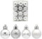 X-Institute Weihnachtskugel Ornament Dekoration Bruchsicher Zum Aufhängen 24 Stück Für Neujahr Hochzeit Urlaub Gold/Silber/Rot/Grün Weihnachtsschmuck 2022 Weihnachtsbäume Hängende Kugel