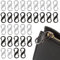 Doppelkarabiner,32 Stück Reißverschluss Schloss,S Karabiner Reißverschluss Clip,Diebstahlsicherung Reißverschluss,Diebstahlsicherung Tasche für Rucksack Camping Outdoor Wandern