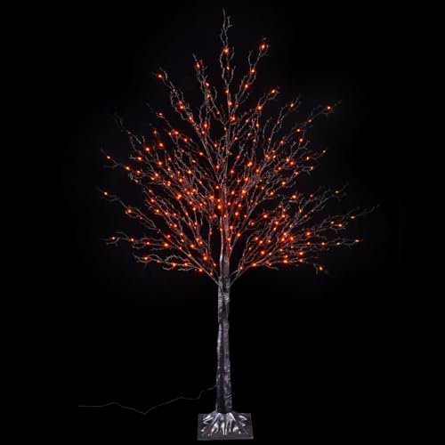 Gruppo Maruccia - Árbol de Navidad luminoso nevado con 250 luces LED de color blanco cálido – Árbol de Navidad artificial para interiores y exteriores, altura 2,40 metros, 360 ramas luminosas