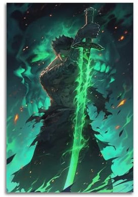 MUYAXCZEA Loroa Zorro Anime-Poster, dekorative Malerei, Leinwand, Wandposter und Kunstdruck, moderne Familienschlafzimmer-Dekoration, Poster, 20 x 30 cm