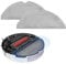 2 Stück robo-Rock Original Zubehör, VibraRise Mikrofaser Wischtücher fur S8/S8 +/S8 Pro Ultra/S7/S7 Maxv/S7 Maxv Ultra/S7 Max Ultra/S7 Pro Ultra Roboter Staubsauger,Grey(Grey,Size:30 * 11.5cm)