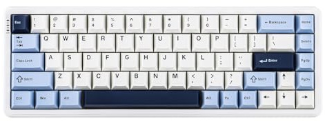 MechLands AK680 MAX 3 modalità Wireless Gaming Keyboard, frequenza di polling 8K, Rapid Trigger Magnetic Keyboard con interruttore effetto hall, struttura top, RGB (bianco)