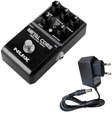 Nux Metal Core Deluxe MKII Effektgerät Preamp Pedal mit keepdrum 9V Netzteil