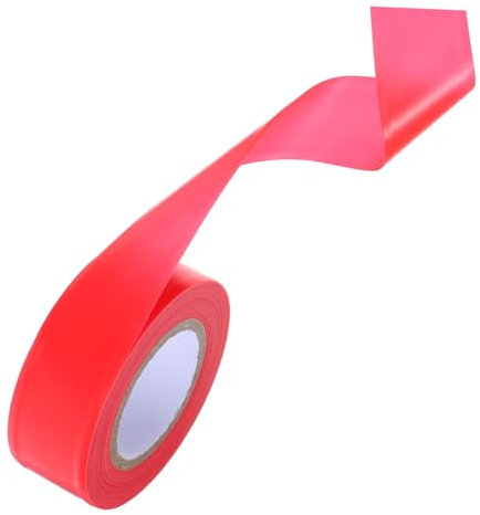 SEWOART Conspicuity Tape Red Neon Marking Tape for Surveyors Construction Safety