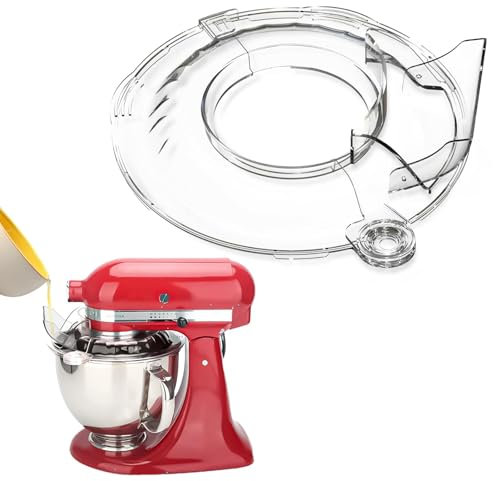 Profi-Spritzschutz für Kitchen Aid 4.5-5 QT, Pouring Shield Kompatibel mit Kitchen Aid 4,3 und 4,7/4,8 Liter Edelstahl, Spritzschutz Kitchen Aid Zchüssel Zubehör, Spülmaschinenfest, Lebensmittelqualit