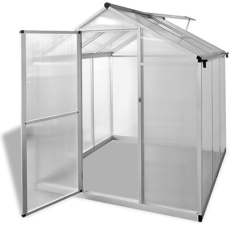 Xichuzi Gewächshaus Verstärkt Aluminium 3,46 m Frühbeet, Tomatenhaus, Treibhaus, Greenhouse, Garten Zubehör