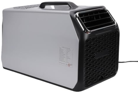 Luocute Aire Acondicionado Portátil de 3500 BTU, Control Táctil y Remoto, Unidad de CA de Baja Potencia con Refrigeración, Deshumidificación, Modo de Ventilador de Sueño para (Enchufe europeo 220V)