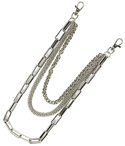 UOOOM Men Fashion Punk Hip-hop Pants Trousers Key Chain Rock Non-mainstream Waist Chain 3 Layers (PK6002)