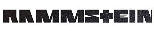Rammstein Autoaufkleber schwarz, Offizielles Band Merchandise (aussenklebend) 99cm Heckscheibe