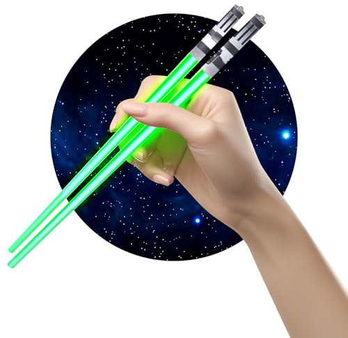 ChopSabers Lightsaber Led Light Up Chopsticks (1-Pair, Green)