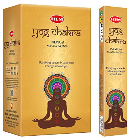 HEM Yog Chakra Masala Räucherstäbchen 12 Packung