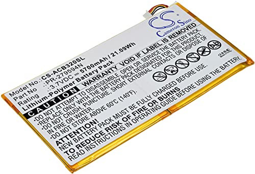 Akku für Tablet Acer Iconia One 10 A3-A40-N68R (5-Pin-Stecker), 3,7V, Li-Polymer