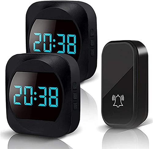 Doorbell chimes wireless Doorbell IP44 Waterproof Wireless Doorbell Cordless Doorbell Kit With 2 Receivers And 1 Transmitter Smart Doorbell Pager door chimes wireless