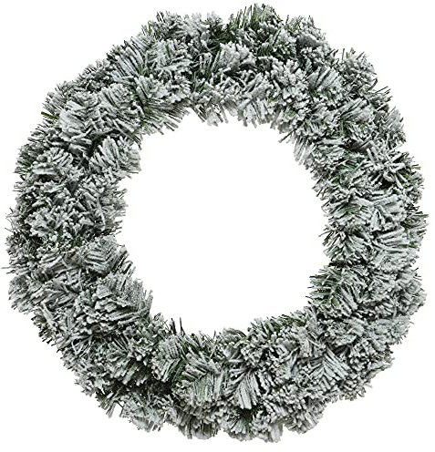 CHICCIE Kranz Beschneit 60cm - Adventskranz Wanddeko Weihnachtsdeko Türkranz