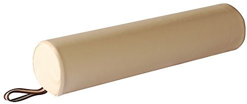Master Massage 3/4 Nackenrolle Knierolle Lagerungspolster für Massage Physiotherapie mit PU Bezug - Schwarz