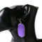 Orecchino, Oro Irregolare Geometrico Intarsiato Grande Cristallo Viola Reiki Chakra Pietra Ipoallergenico Gancio per L'Orecchio Orecchini Pendenti A Goccia Gioielli per Donne Ragazze Sposano Regali