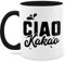 Tasse Tassen 325ml - Statement Sprüche - Ciao Kakao - 325 ml - Schwarz - kakaotassen spruchtasse sarkasmus tschau haferl spruchtassen spruch kakaobecher kaffeetassen mit sprüchen spruechen