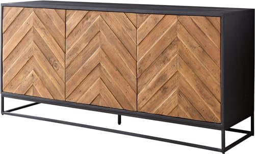 DELIFE Kommode Famke Mango Teak 145 cm 3 Türen Sideboard