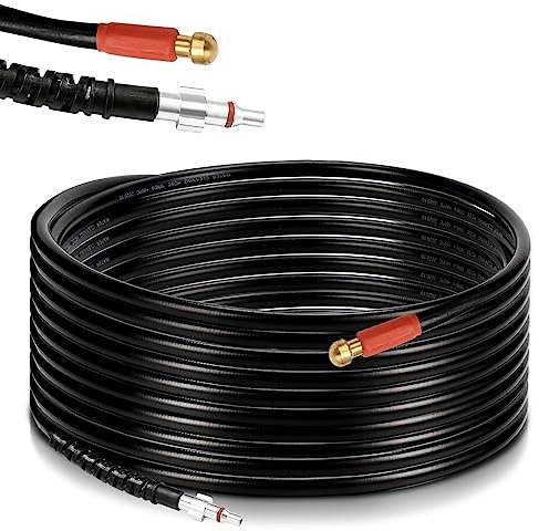 Joparri Hochdruckschlauch 30m Rohrreinigungsschlauch 200 bar inkl. Adapter, für Hochdruckreiniger K2, K3, K4, K5, K7 - Quick Connect Anschlüsse