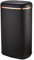 TOWER Cavaletto Square 58L Sensor Bin in Black with Stylish Rose Gold Accents around the lid. Kitchen/Household Bin with Automatic Lid, T838010BLK