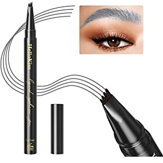 Wasserdichter flüssiger Augenbrauenstift, Tattoo Augenbrauenstift, professioneller Make-up Augenbrauenstift, schnell trocknender und langlebiger Make-up Bleistift (03#hellgrau)
