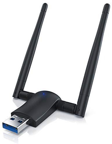 CSL - USB WLAN Stick Adapter, Dongle, bis zu 1200 Mbit/s, 866 Mbit/s 5GHz, 300 Mbit/s 2,4GHz, Kompatibel mit Windows 7 8 8.1 10/11