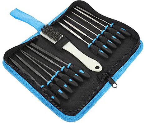 1 Jeu Dossier Petites Limes Métalliques Lime De Précision En Métal Fichier Plat Fichier De Bijoutiers Lime Diamant Aiguille Limes à Polir Ensemble De 13 Pièces Ébavurage Plastique