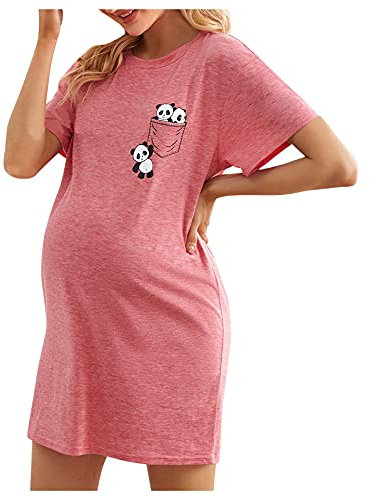 Robe d'été pour bébé à bord - Pour femme enceinte - Rayures de grossesse, d-rose, X-Large