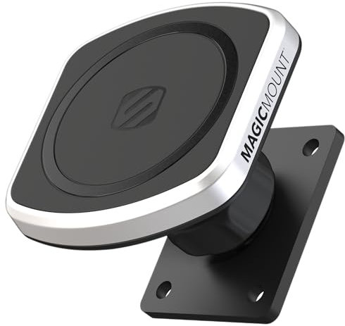 Scosche MP2AMPSPC-UB MagicMount Pro2 Magnetische Handyhalterung Auto Handyhalterung Universal Sicher und Praktisch mit 360° verstellbarem Kopf und Ampere Montageplatte Kompatibel mit