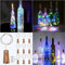 Akynite Bouchon Lumineux Multicolore pour Bouteille, 20 LEDs 2M Guirlande étanche, Lumières pour Bouteilles de Vin, LED Bouteille Bottle Light, Décoration pour Noël Fête Partie Mariage, 10 pièces
