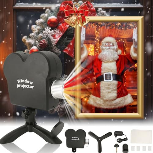 Lumières de Projecteur D'Halloween, Mini Projecteur de Cinéma Maison pour Fenêtre de Films, Projecteur de Fantômes Dynamiques, Décorations D'Halloween étanches pour les Vacances
