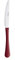 PINTINOX Set 12 Coltelli Tavola Stresa Colour Rosso, Acciaio Inox, manico antiscivolo in Polipropilene ergonomico