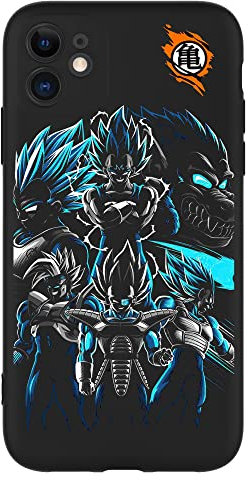 KING DRAGON Japan Anime Pattern Case for iPhone 11 Pro max, with Dragon Character, Graphics Silicone Cartoon iPhone 11 Pro max Case Black