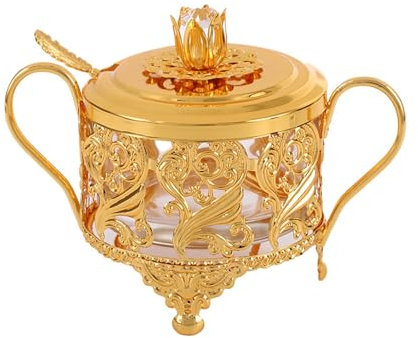 ONDIAN Sucrier Sucrier Turc sucrier sucrier Double Support Bol avec Sucre Pot de Bonbons