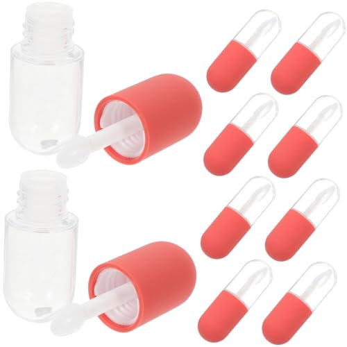 Mikinona 10Stücke Leere Lip Gloss Tuben Nachfüllbare Lippenbalsam Flaschen Kosmetik Behälter für DIY Lippenfarbe und Lipgloss Herstellung