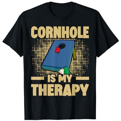 Cornhole Is My Therapy Corn hole Säcke Cornhole T-Shirt
