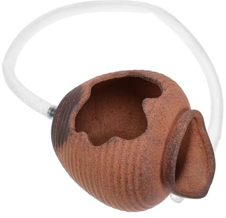 ABOOFAN 1 Set Keramik-Wassertank Zirkulierender Wasserfall Aquarium Topf Ornament Wasserspiele Garten Draußen Dekorativer Wasserfall Glas Dekorativer Brunnen Wasserspray